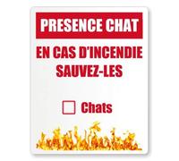 SUPER FABRIQUE Stickers Pet Alert - signalez Vos Chats en Cas d'incendie