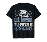 Super fier Little Sister of 2025 Graduate Awesome Family T-Shirt