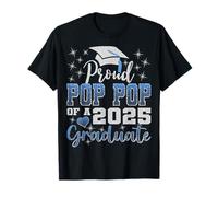 Super fier Pop Pop de 2025 Graduate Awesome Family College T-Shirt