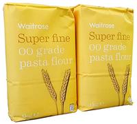 Super Fine 00 De Qualité De La Farine De Pâtes Waitrose 1 Kg - Paquet de 2
