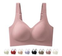 Super Firming Jelly Bra, 2025 New Comfortable Wireless Full Coverage Jelly Smoothing Supportive Wireless Push Up Bras 2.0 (Purple,Moyen)