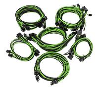 Super Flower Compatible Sleeve Cable Kit Pro - Schwarz/grün