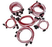 Super flower sleeve cable kit pro - weis/rot G