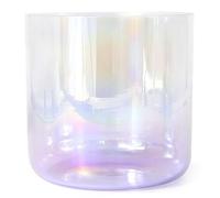 SUPER FOREST Bol chantant à lumière cosmique naturelle, bol sonore en cristal de quartz transparent d'alchimie, pour la guérison par le son et la méditation, la prière, la réduction du stress, violet