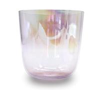 SUPER FOREST Bol chantant en cristal de quartz transparent de 15,2 cm, pour la guérison du son et la méditation, l'équilibre du chakra du corps, l'ajustement de l'état émotionnel (violet, 432 Hz)