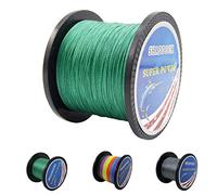 Super Forte tressée Ligne de pêche - 4 brins Multifilament PE Ligne de pêche tressée - Résistant aux abrasions lignes - Incroyable Super Power Line 4,5 - 60,3 kilogram, 110 Yards-1100 cours par Shaddock Pêche, vert foncé, 41LB/0.28MM/(300M/328Yds)
