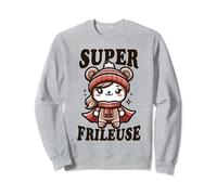 Super Frileuse Froid Héroïne hiver Frisson sarcasme Noël Sweatshirt