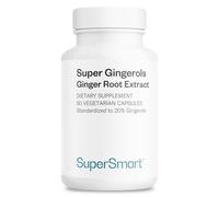 Super Gingerols - Extrait Naturel de Gingembre - Vegan - SuperSmart | Soutenir l’Immunité, Réduit les Nausées et Stimule le Tonus et l’Energie - Formule naturelle en gélules