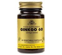Super Ginkgo Biloba 60 mg 60 mémoire, concentration gélules végétales Solgar