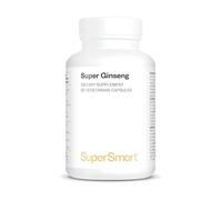 Super Ginseng - Booste la Libido et la Vitalité - Aide à Améliorer la Concentration, la Mémoire et l'Endurance Physique - Standardisé à 30% Ginsenosides - Vegan - SuperSmart