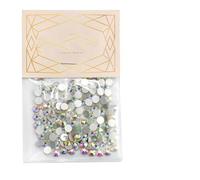 Super Glitter Cristal AB Strass Dos Plat En Verre Caméléon Ongles Strass Pour Charmes 3D Nails Art Décorations -SS30 144 pcs