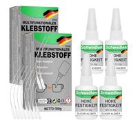 Super Glue, 4x50ml flacons de colle instantanée extra forte de Colle super forte pour tout Super Glue Transparent Colle à l'huile instantanée liquide rapide