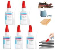 Super Glue,5pc Colle Forte,Super Colles Extra Forte,Extra Fortes Universelle,Séchage Rapide,Colles Les Métaux,Plastique,Pierre,Bois