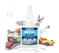 Super Glue Extra Forte pour Métal 35g, Compatible Tous Types de Métal,Transparent,Séchage Rapide,Résistant aux températures élevées
