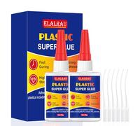 Super Glue extra forte pour plastique 100g, Transparente Colle Plastique Extra Forte, Super Colle Instantanée pour Plastique, Maquette, Acrylique, résistante à l’eau, à la chaleur & séchage rapide