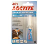 Loctite Colle Super Glue 401 – Adhésif universel, résiste jusqu'à 120 °C – 3 g