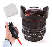 Super Grand Angle 8 mm f/3.5 Aspherical Mise au Point Manuelle Digital Fixe Objectif fisheye pour Canon 70d 80d 60d 77d 800d 760d Caméra de Protection Bouchon d'objectif