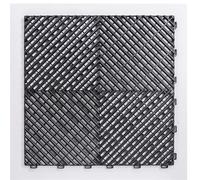 Super Grand inventaire Atelier de réparation Automobile Sol dédié for Lavage Voiture Garage carrelage(Black)