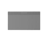 Super Grand Tapis de Travail Isolant en Silicone Pur 700x400mm pour Réparation et Soudage BGA, Résistant à la Chaleur, Plate-Forme de Bureau, Gris