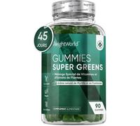 Super Greens, 90 Gummies, Multivitamines Vegan, Arôme Naturel De Myrtille & De Framboise