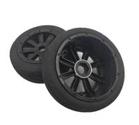 Super Grip Road Wheel Slick Tire Silk pour 1 5 Voitures RC à l'échelle Compatible avec Madmax I Rofun Rovan KM 5B Models Rack(Front Black 2pcs)