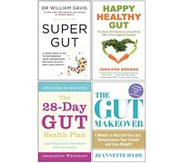 Super Gut, Happy Healthy Gut, Le plan de santé intestinale de 28 jours, The Gut Makeover, ensemble de 4 livres