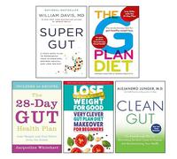 Super Gut, The 28 Day Gut Health Plan, Clean Gut, The G Plan Diet & Very Clever Gut Plan Diet Makeover for Beginners 5 Books Collection Set