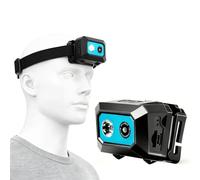 Super HD 1080P, Caméscope Vidéo d'action monté sur la Tête Stirnkamera Vidéo DV Caméra de Sport Caméra D'équitation Enregistreur DVR (Noir Rouge) (Noir Bleu)