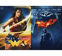 Super Heroes of the DCEU 2-Movie Bundle - Wonder Woman and The Dark Knight Action Comic Book Collection