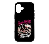 Super Héroïne sans Cape avec Stéthoscope Coque pour iPhone 16