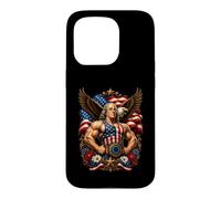 Super héros Ben Franklin Funny 4th of July Coque pour iPhone 15 Pro