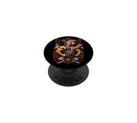 Super héros Ben Franklin Funny 4th of July PopSockets PopGrip Adhésif