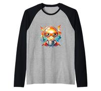 Super héros de l'ampoule mignonne super-héros super-héros Manche Raglan