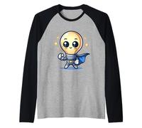 Super héros de l'ampoule mignonne super-héros super-héros Manche Raglan