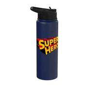 Super héros drôle de super-héros Stainless Steel Insulated Water Bottle