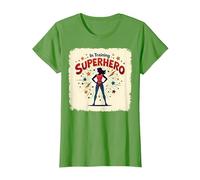 Super-héros en Formation, Style de Bande dessinée rétro autonomisant Les Femmes T-Shirt, Femme, Herbe, L