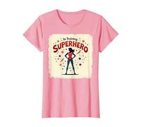 Super-héros en Formation, Style de Bande dessinée rétro autonomisant Les Femmes T-Shirt, Femme, Rose, S
