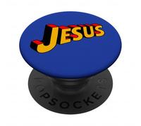 Super héros Jesus PopSockets PopGrip Adhésif