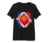 Super-héros Occitan Idée-Cadeau Occitanie T-Shirt Haut de Gamme