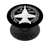 Super Hornet Naval Strike Avion de Combat F/A-18E F/A-18F PopSockets PopGrip Adhésif