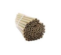 Super Idee Lot de 50 tubes en bambou pour hôtel à insectes, hôtel à abeilles, maison à insectes, abeilles sauvages, aide à la nidification des abeilles sauvages, intérieur lisse et étanche