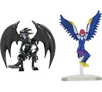Super Impulse 5502C YU Gi Oh Figurines articulées très détaillées de 9,5 cm Comprenant Une Femme harpie et Un Dragon Noir aux Yeux Rouges