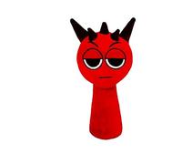 Super JAKES Sprunki Plush, Sprunki Game Plush Toys,Soft Stuffed Animal Pillow Figure Doll Christmas Birthday Gifts for Adult Kids (Red)