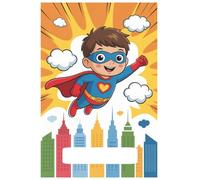 Super Kids Big Ideas Notebook: Inclusive School Writing Notebook for Kids Ages 4-10 | Wide Ruled Lined Pages for School, Drawing, and Big Ideas