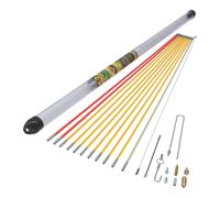 C.K MightyRods Pro 12m Tire Fils Electrique Super Kit, No Échardes, 4 Aiguilles Flexibles, Aiguille Tire Fil Electricien, Baguette Tire Cable Rod Electrique, Baguettes Passe Cable, Guide Fil, CK T5422