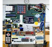 Super kit de démarrage pour Arduino R3 avec capteur de son, module récepteur infrarouge LCD1602 et platine d'expérimentation 830 points (UNO-1)