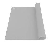 Super Kitchen Non Adhésif Tapis à Pâtisserie en Silicone Grand Tapis de Cuisson, Tapis de Pâte à Rouler, Tapis Resine Epoxy, Set de Table, Dessous de plat, Résistant à la Chaleur (60×40cm, Gris)