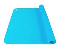 Super Kitchen Non Adhésif Tapis à Pâtisserie en Silicone Grand Tapis de Cuisson, Tapis de Pâte à Rouler, Tapis Resine Epoxy, Set de Table, Dessous de plat, Résistant à la Chaleur (60×40cm, Bleu)