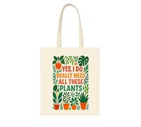 Super Lemon Plant Lover Sac fourre-tout en polyester Motif Yes I Really Need All These Plants