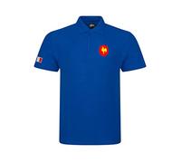 Super Lemon Polo de rugby France - Design exclusif rétro vintage pour enfants, chemise bleue unisexe pour garçons et filles, parfait pour les jeunes fans de rugby français des 6 nations et de la coupe